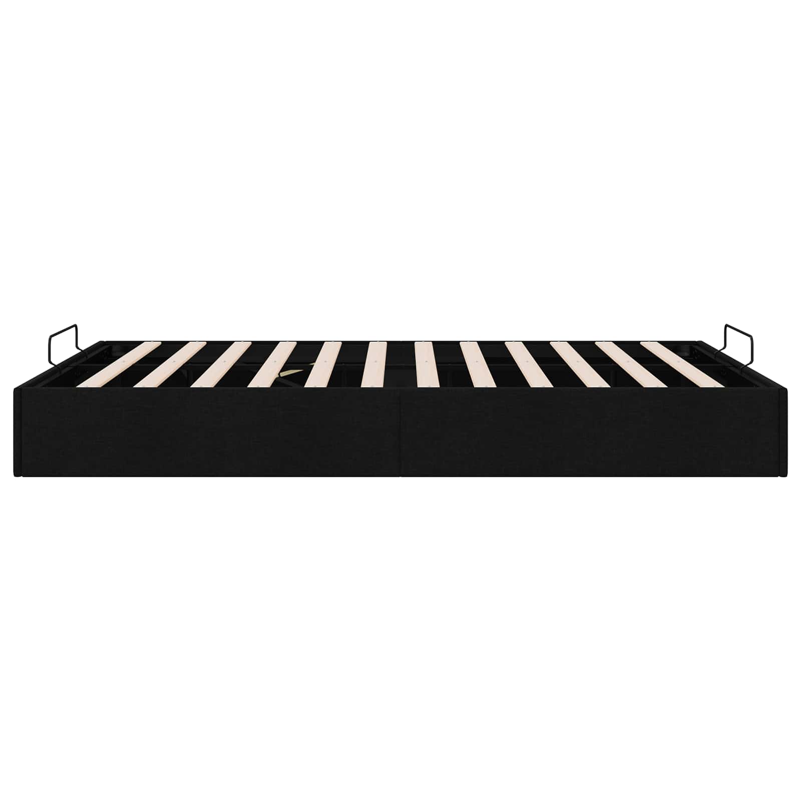 Ottoman Bedframe Zwart 153 x 203 cm Stof