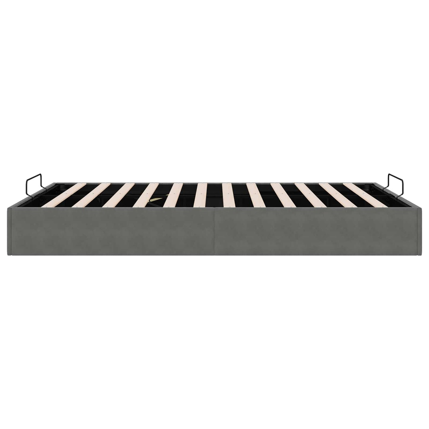 Ottoman Bedframe Donkergrijs Maat full Fluweel