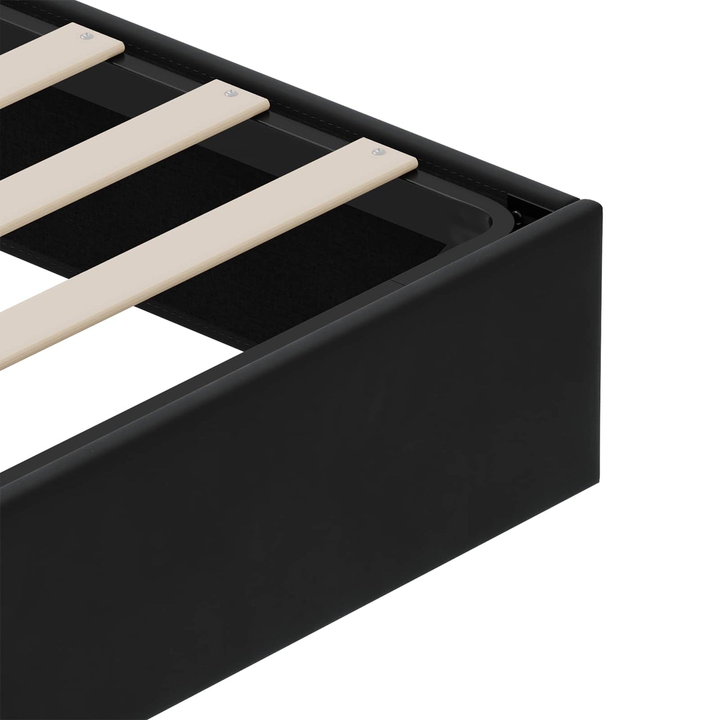 Ottoman Bedframe Zwart King size Fluweel
