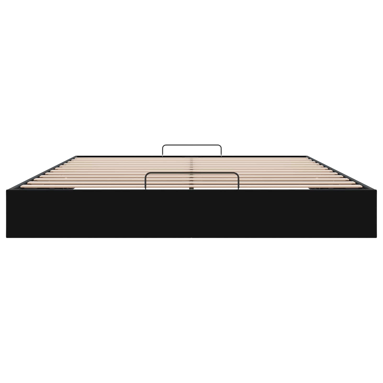 Ottoman Bedframe Zwart King size Fluweel
