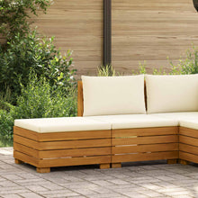 Tuin loungeset met kussen 2 Stuk Bruin Massief Acaciahout