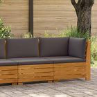 Loungeset acaciahout bruin 68x68x65 cm