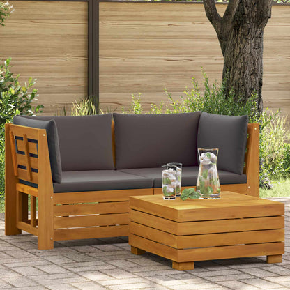 2-delige Tuin loungeset Massief Acaciahout Bruin