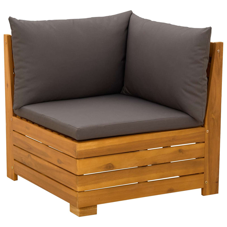 2-delige Tuin loungeset Massief Acaciahout Bruin
