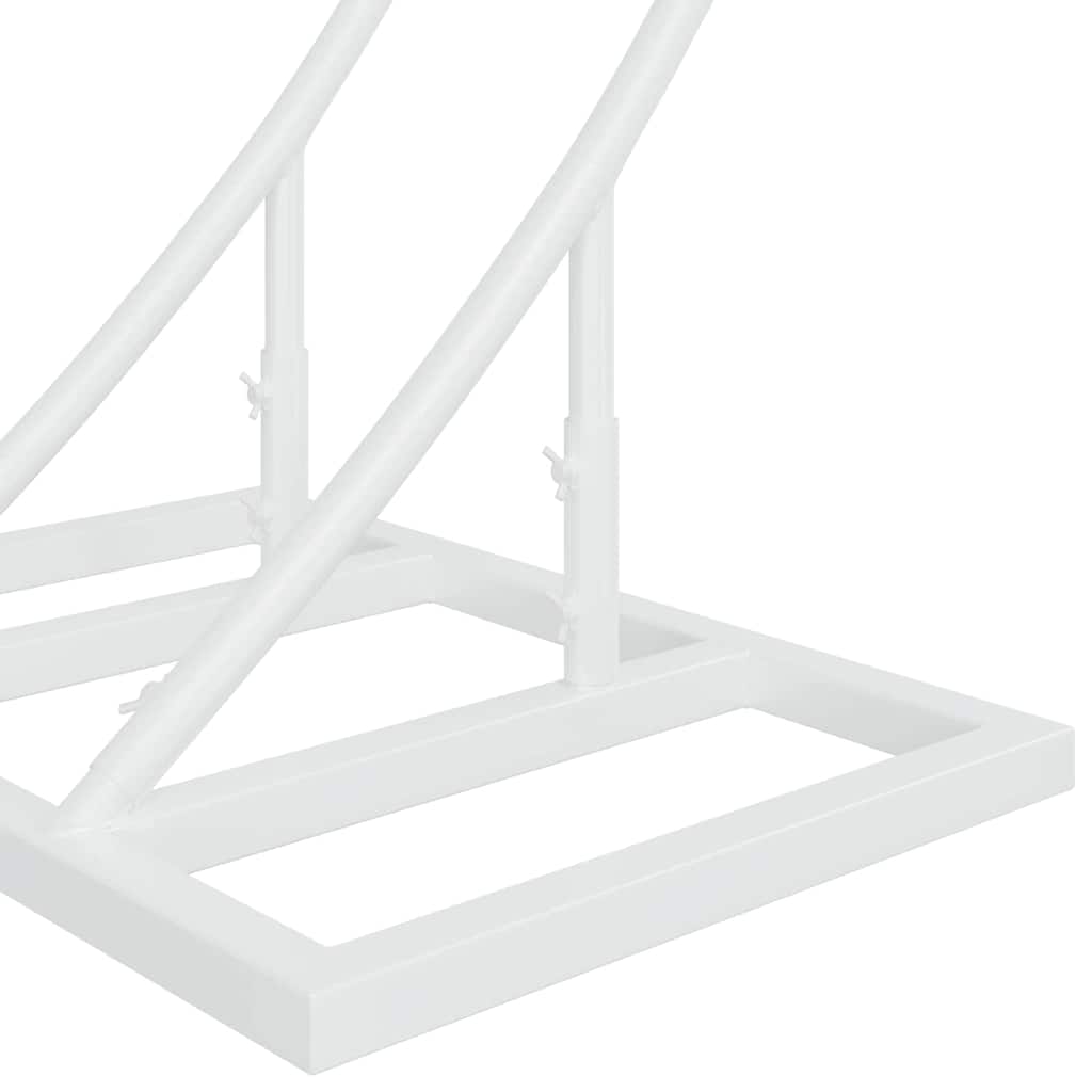 Trouwrand Wit 220 x 45 x 200 cm Staal