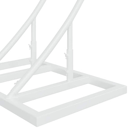 Trouwrand Wit 220 x 45 x 200 cm Staal