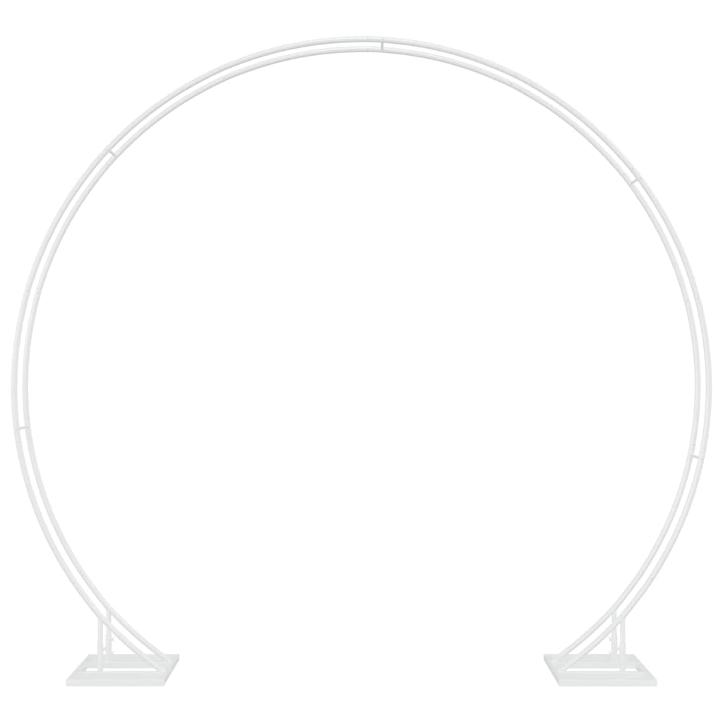 Trouwrand Wit 220 x 45 x 200 cm Staal