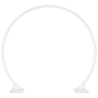 Trouwrand Wit 220 x 45 x 200 cm Staal