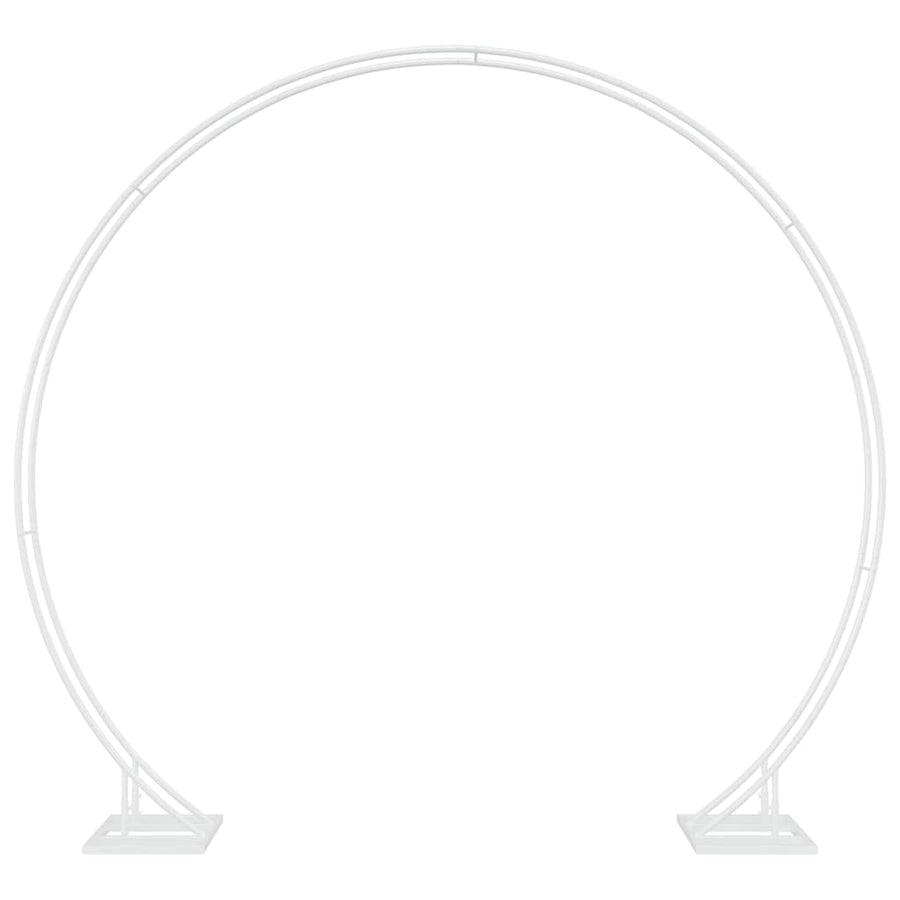 Trouwrand Wit 220 x 45 x 200 cm Staal