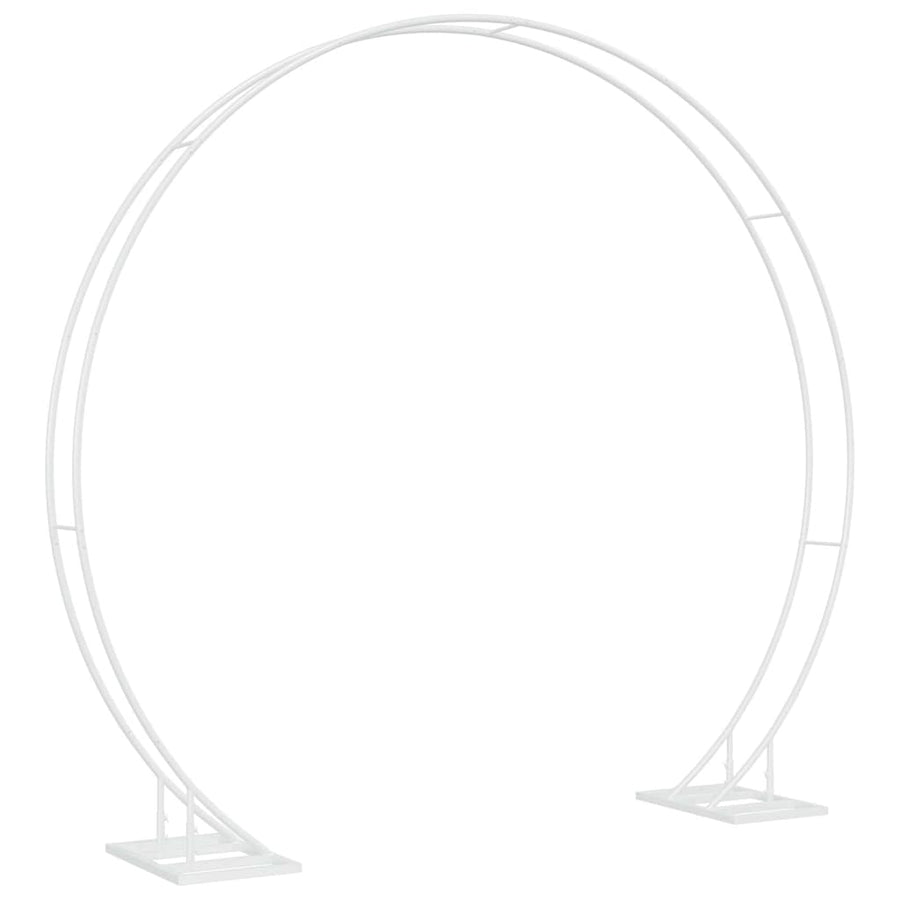 Trouwrand Wit 220 x 45 x 200 cm Staal