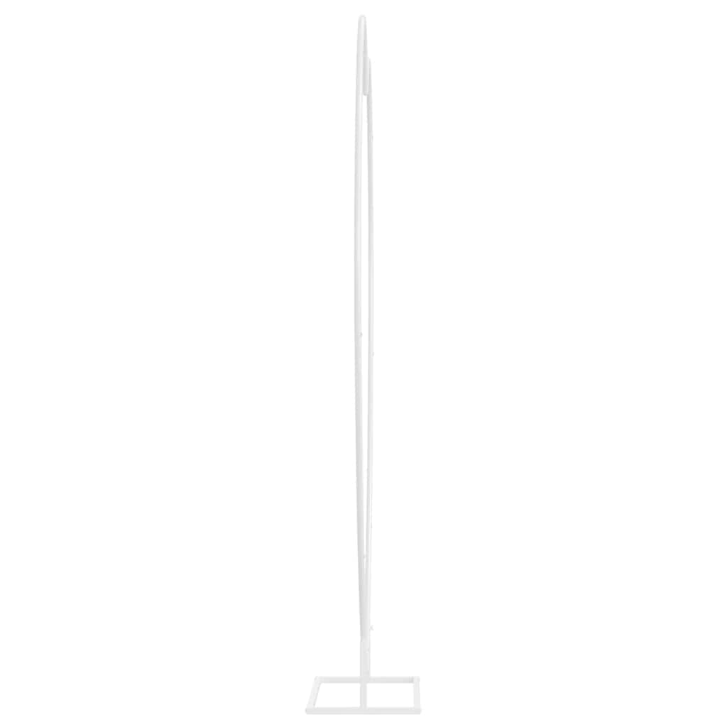 Trouwrand Wit 195 x 35 x 211 cm Staal