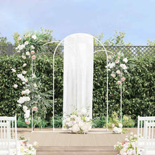 Trouwrand 3 pcs Wit Staal