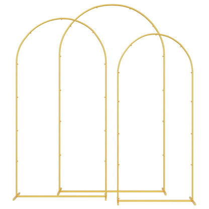 Trouwrand 3 pcs Goud Staal