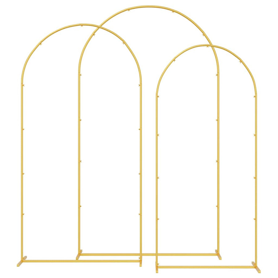 Trouwrand 3 pcs Goud Staal