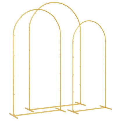 Trouwrand 3 pcs Goud Staal