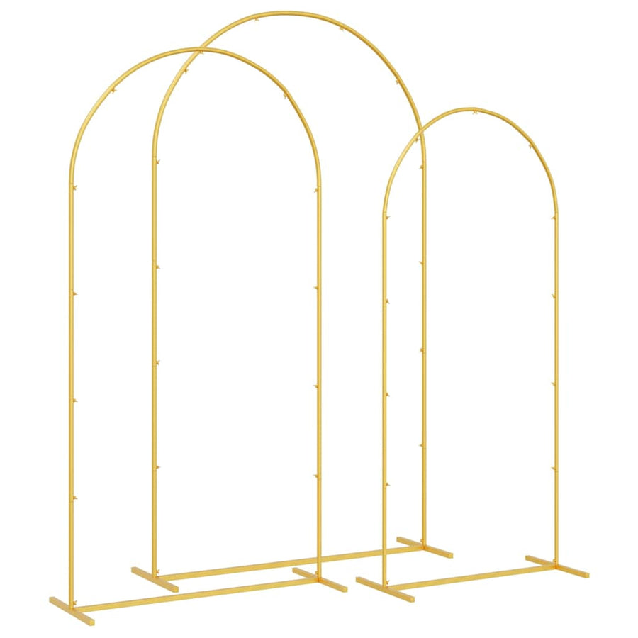 Trouwrand 3 pcs Goud Staal