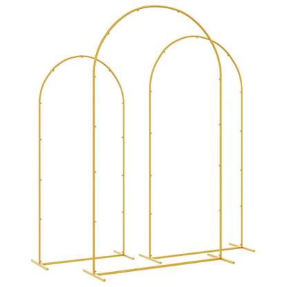 Trouwrand 3 pcs Goud Staal