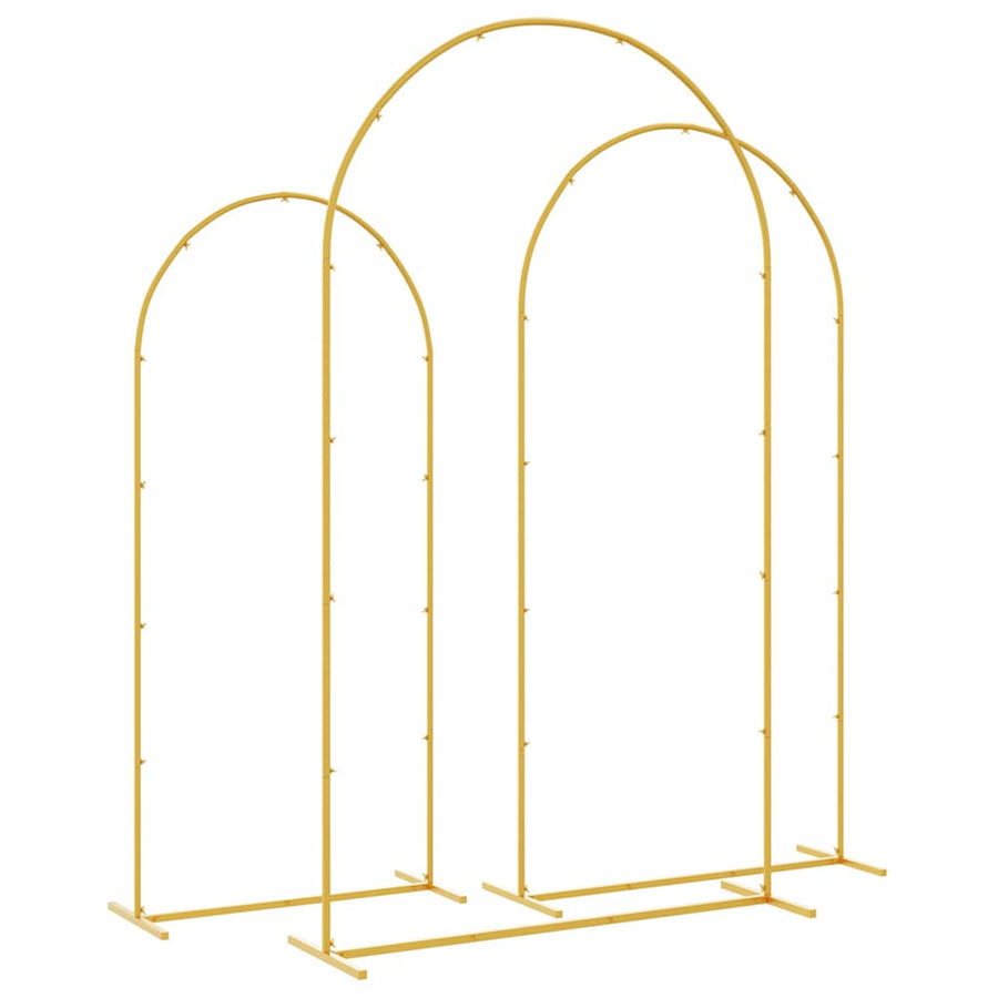 Trouwrand 3 pcs Goud Staal