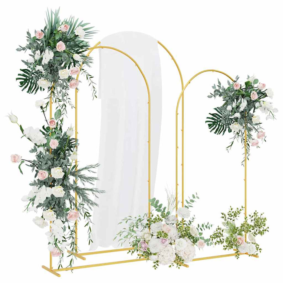 Trouwrand 3 pcs Goud Staal