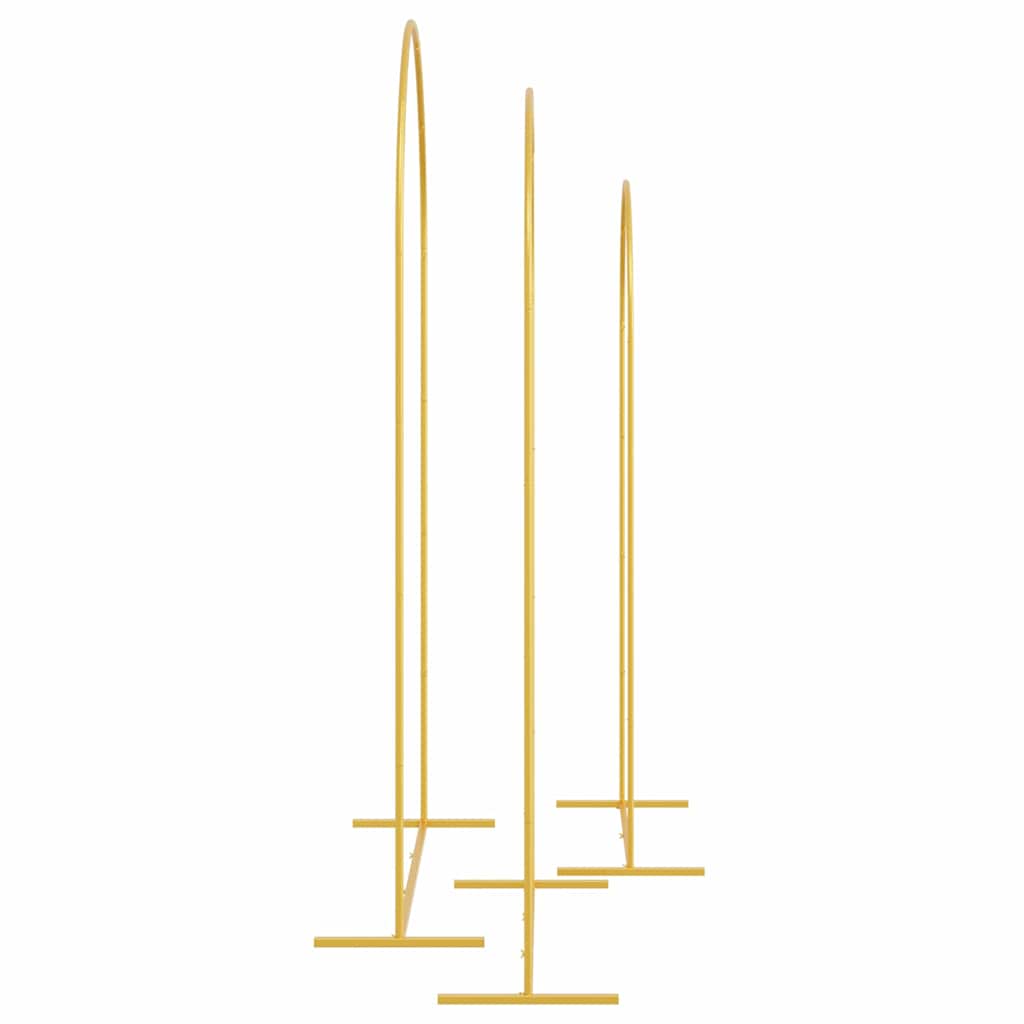 Trouwrand 3 pcs Goud Staal