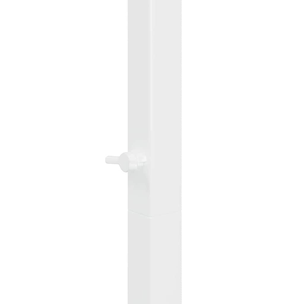 Trouwrand Wit 150 x 49,5 x 200 cm Staal