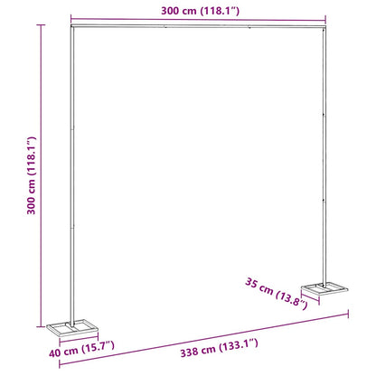 Trouwrand Goud 338 x 35 x 300 cm Staal