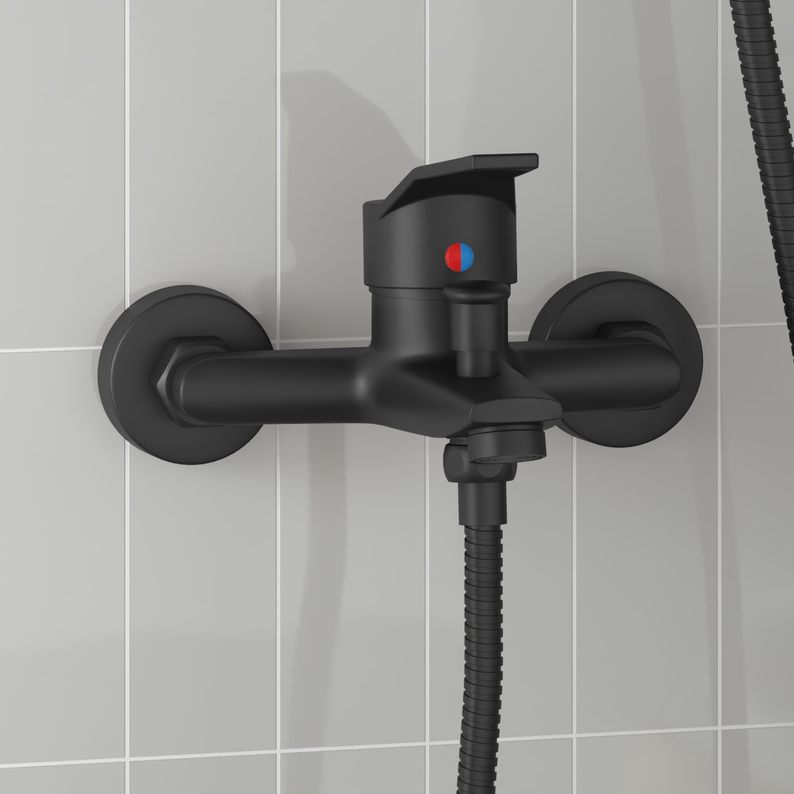 Douchemengkraan G 1 / 2 Inch Zwart zonder douchekop