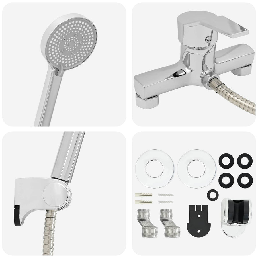 Doucheset G 1 / 2 Inch Koper Chroom met douchekop