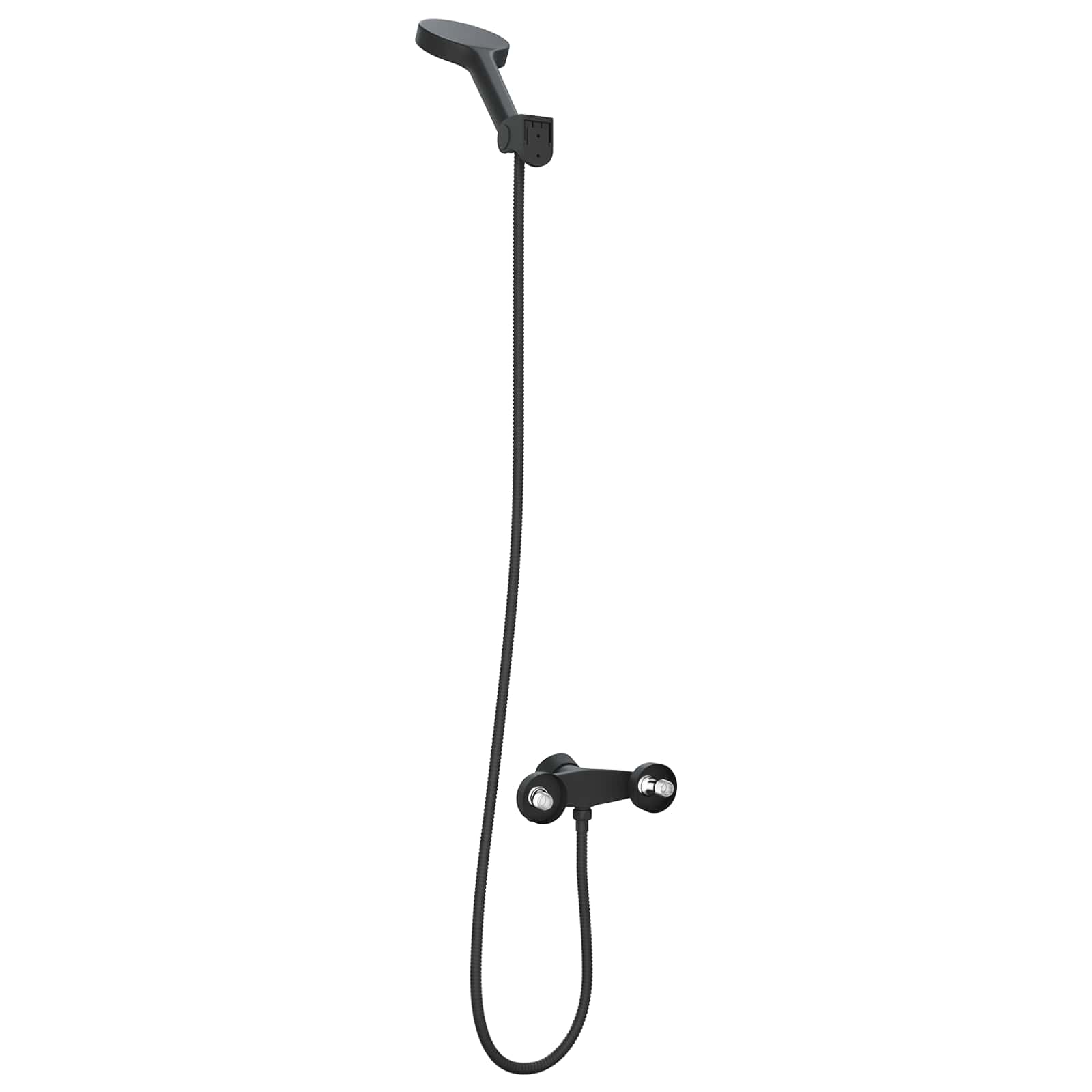 Doucheset G 1 / 2 Inch Zwart met douchekop