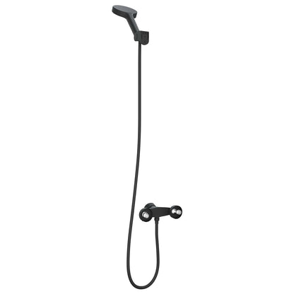 Doucheset G 1 / 2 Inch Zwart met douchekop