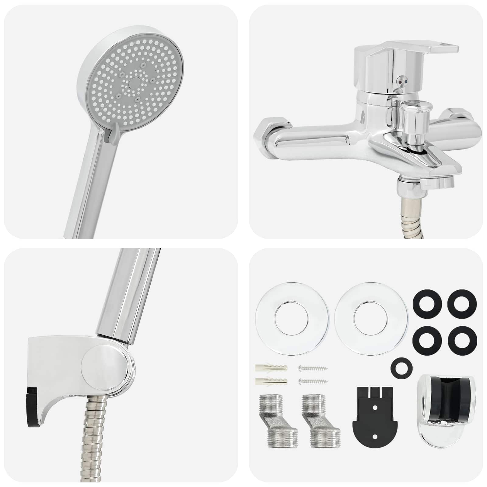 Doucheset G 1 / 2 Inch Chroom met douchekop