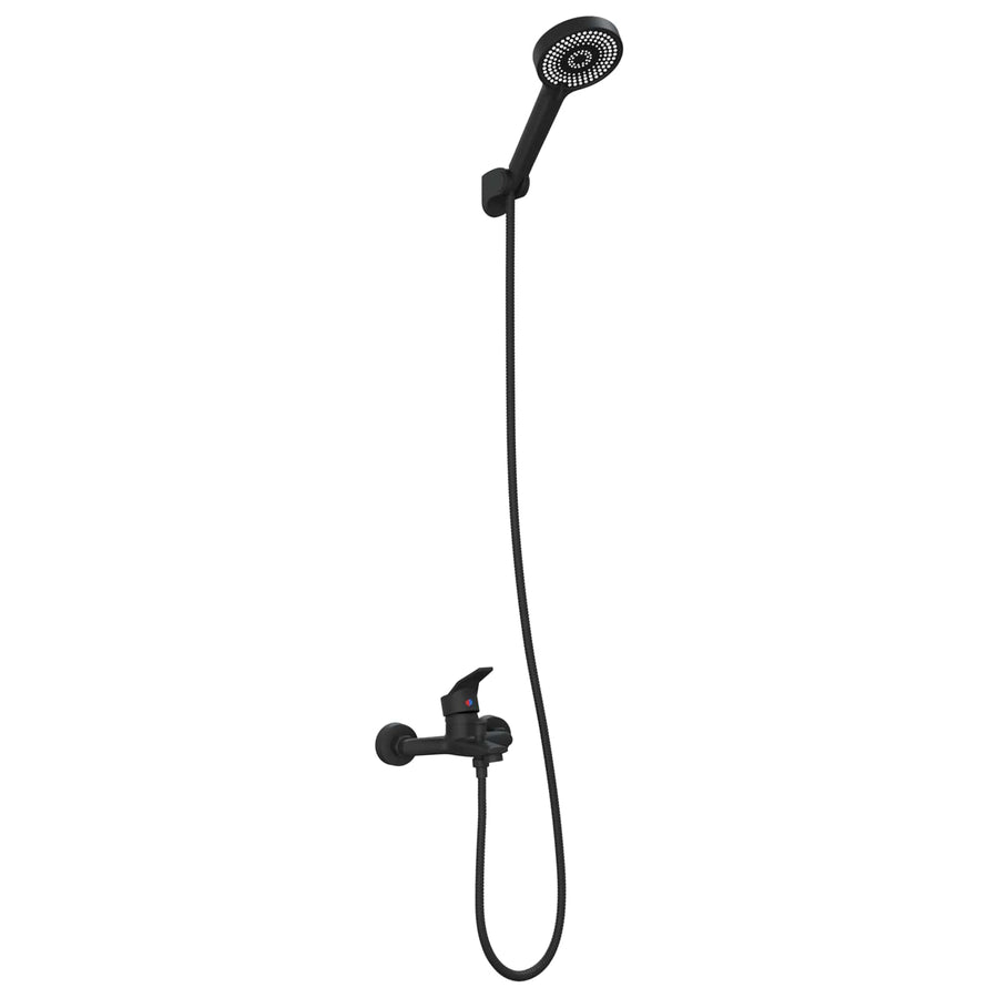 Doucheset G 1 / 2 Inch Zwart met douchekop
