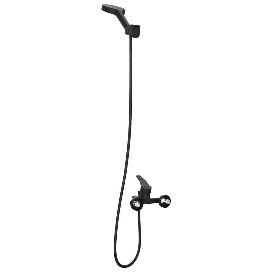 Doucheset G 1 / 2 Inch Zwart met douchekop