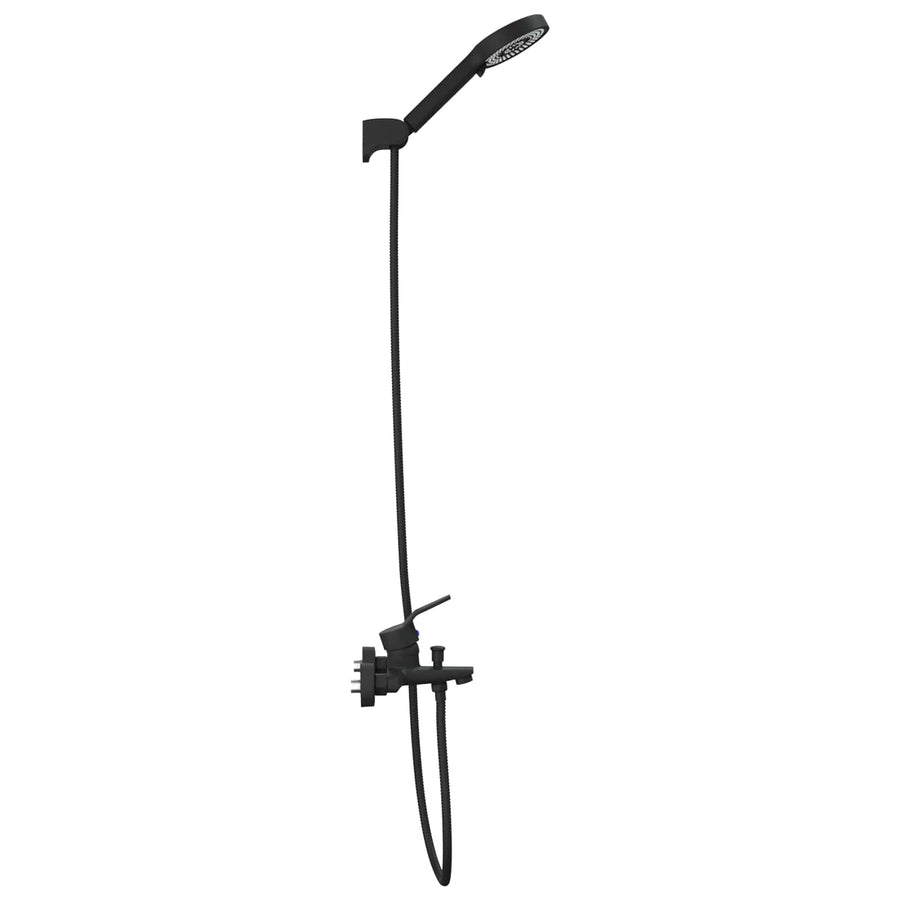 Doucheset G 1 / 2 Inch Zwart met douchekop