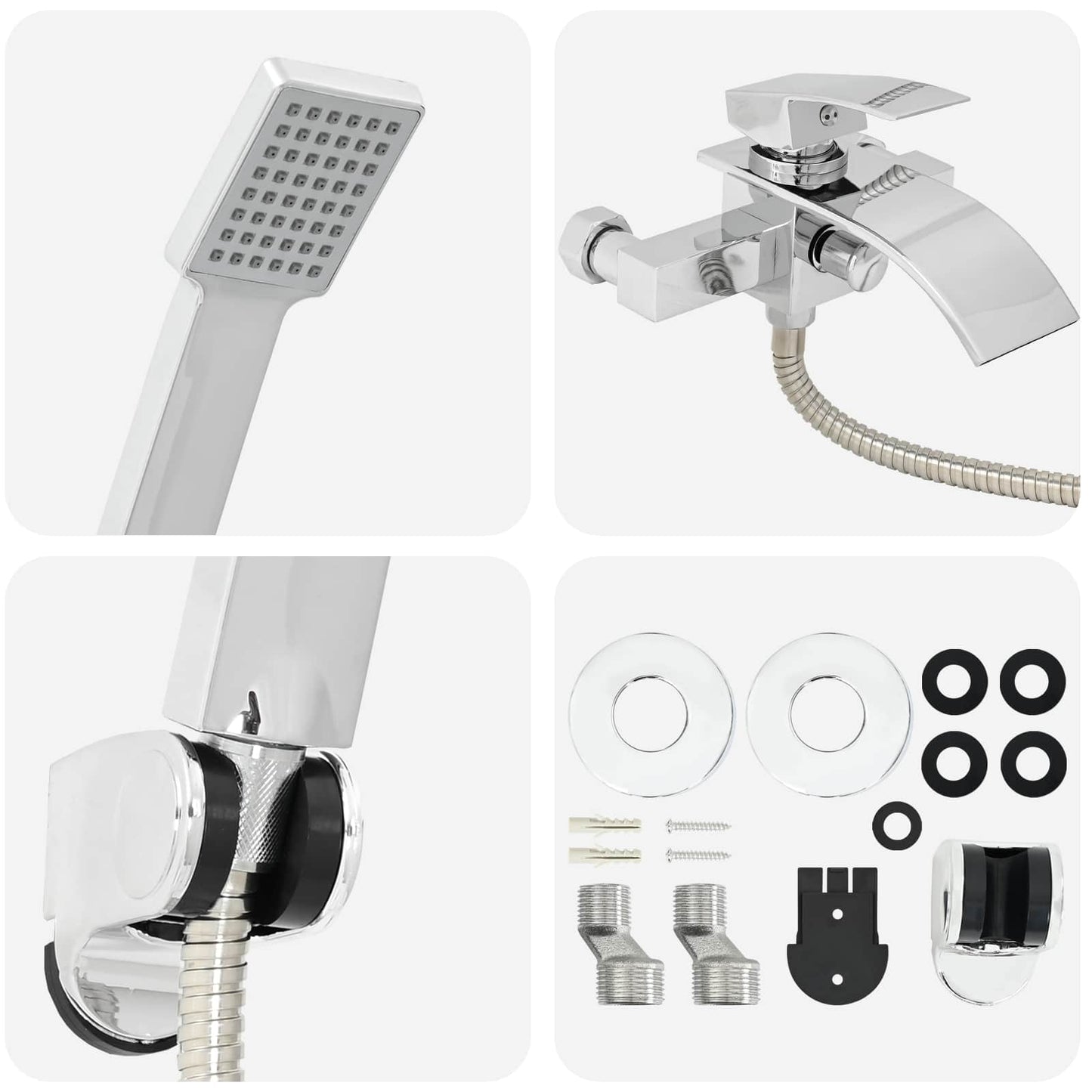 Doucheset G 1 / 2 Inch Chroom met douchekop