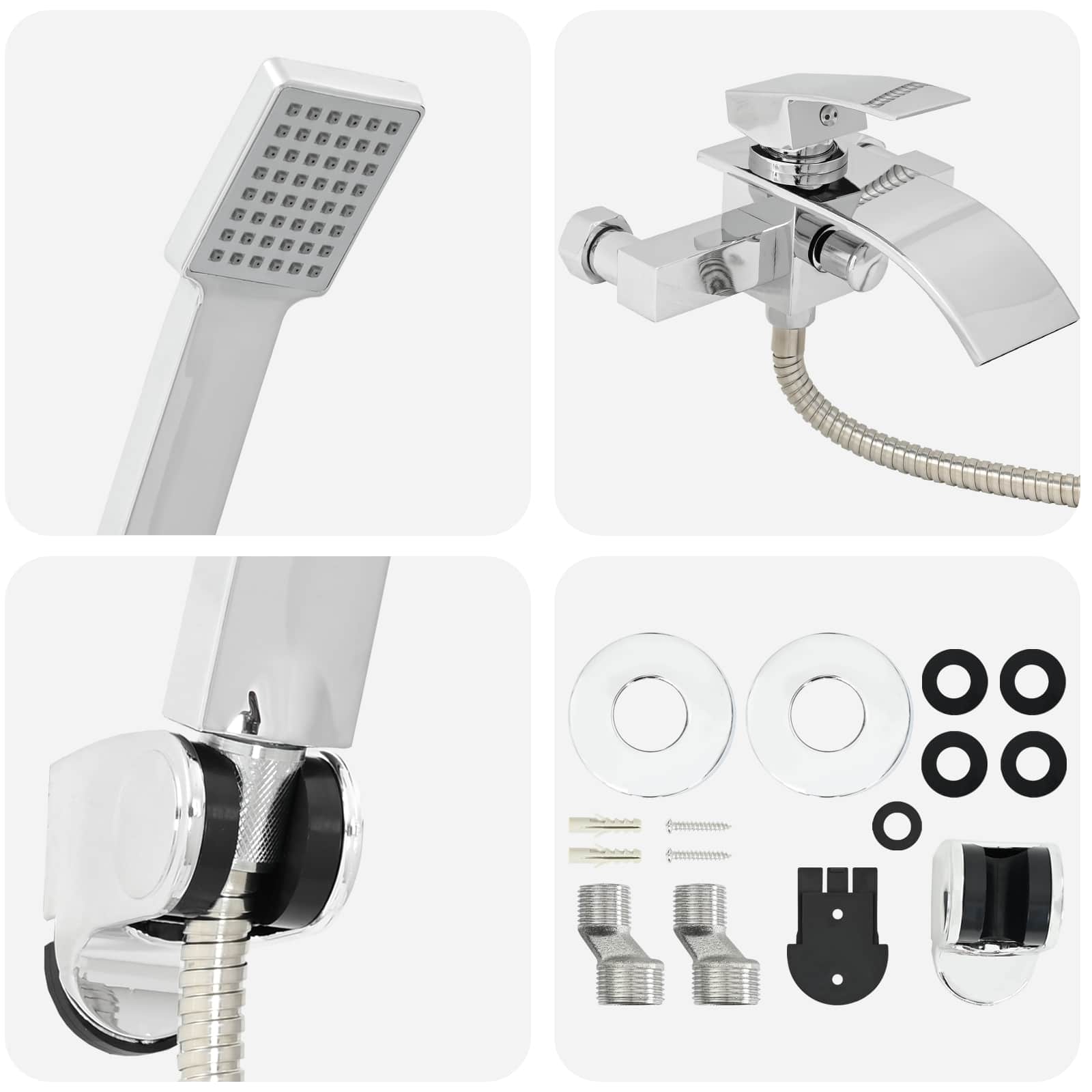 Doucheset G 1 / 2 Inch Chroom met douchekop