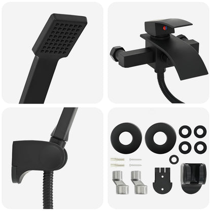 Doucheset G 1 / 2 Inch Zwart met douchekop