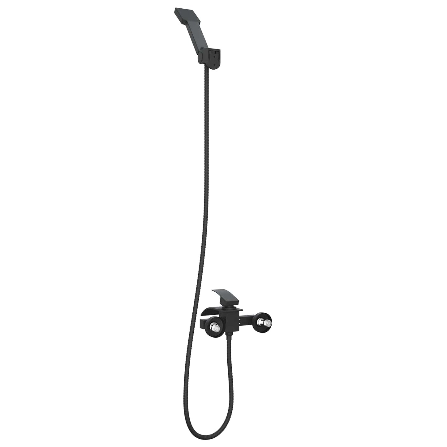 Doucheset G 1 / 2 Inch Zwart met douchekop