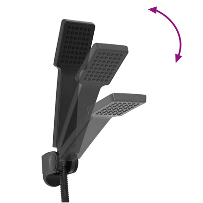Doucheset G 1 / 2 Inch Zwart met douchekop