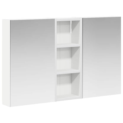 Badkamerkastenset 3 pcs 80 x 10,5 x 50 cm Bewerkt hout