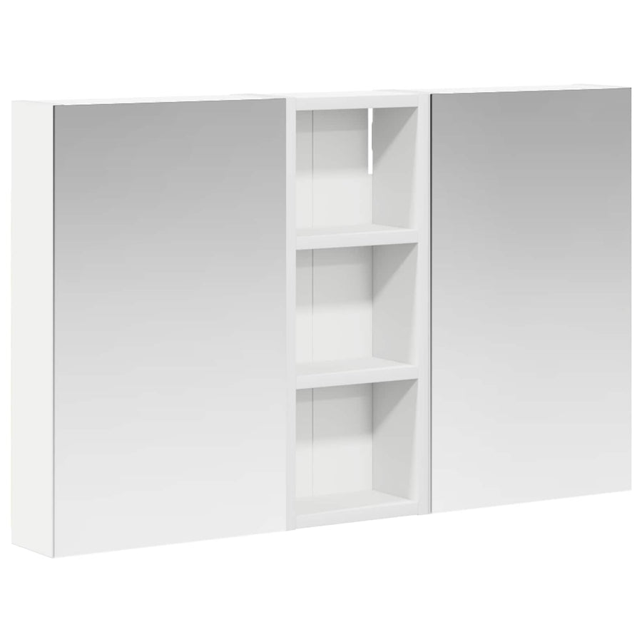 Badkamerkastenset 3 pcs 80 x 10,5 x 50 cm Bewerkt hout