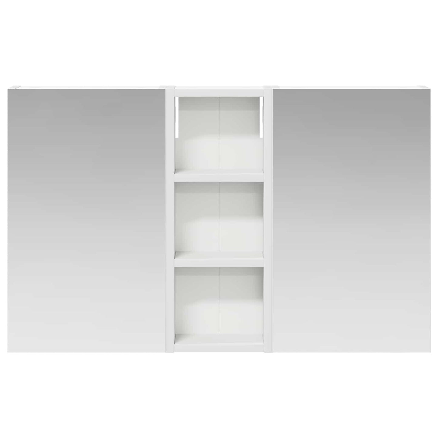Badkamerkastenset 3 pcs 80 x 10,5 x 50 cm Bewerkt hout