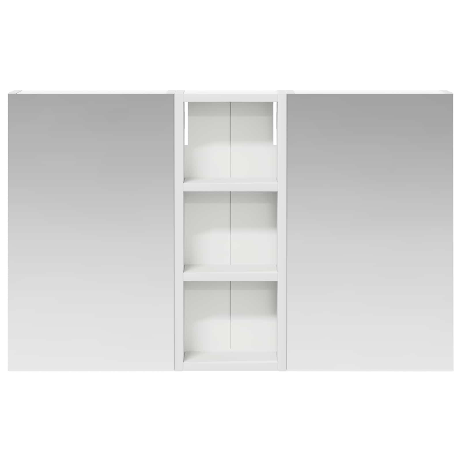 Badkamerkastenset 3 pcs 80 x 10,5 x 50 cm Bewerkt hout