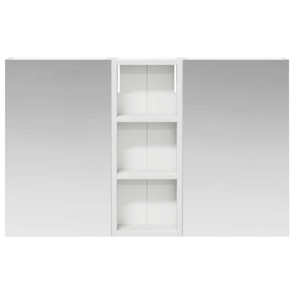Badkamerkastenset 3 pcs 80 x 10,5 x 50 cm Bewerkt hout