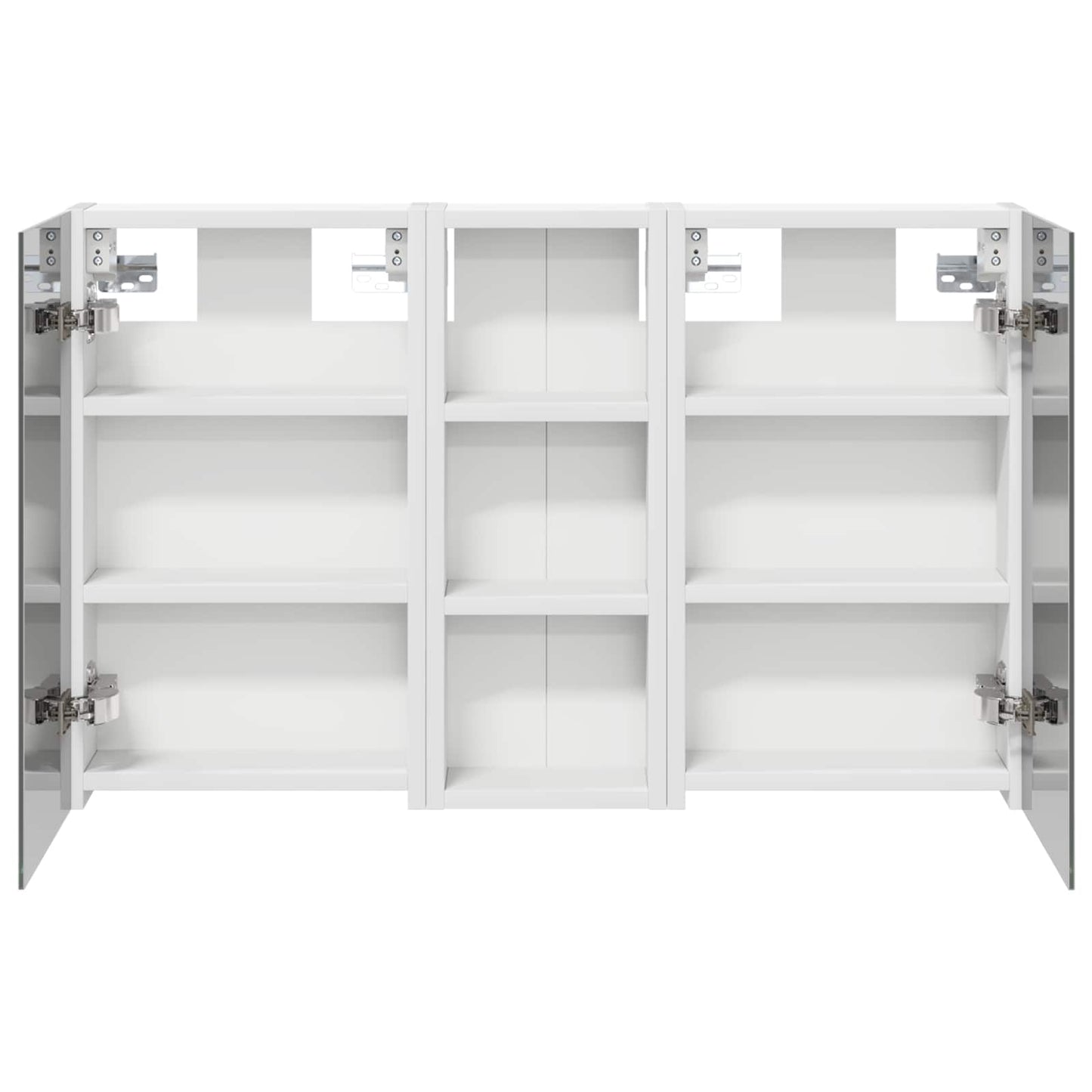 Badkamerkastenset 3 pcs 80 x 10,5 x 50 cm Bewerkt hout