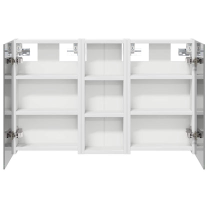 Badkamerkastenset 3 pcs 80 x 10,5 x 50 cm Bewerkt hout