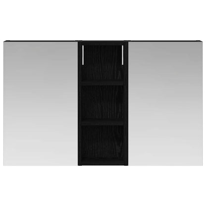 Badkamerkastenset 3 pcs 80 x 10,5 x 50 cm Bewerkt hout