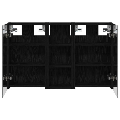 Badkamerkastenset 3 pcs 80 x 10,5 x 50 cm Bewerkt hout