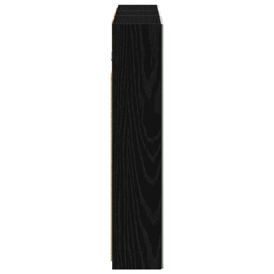 Badkamerkastenset 3 pcs 80 x 10,5 x 50 cm Bewerkt hout