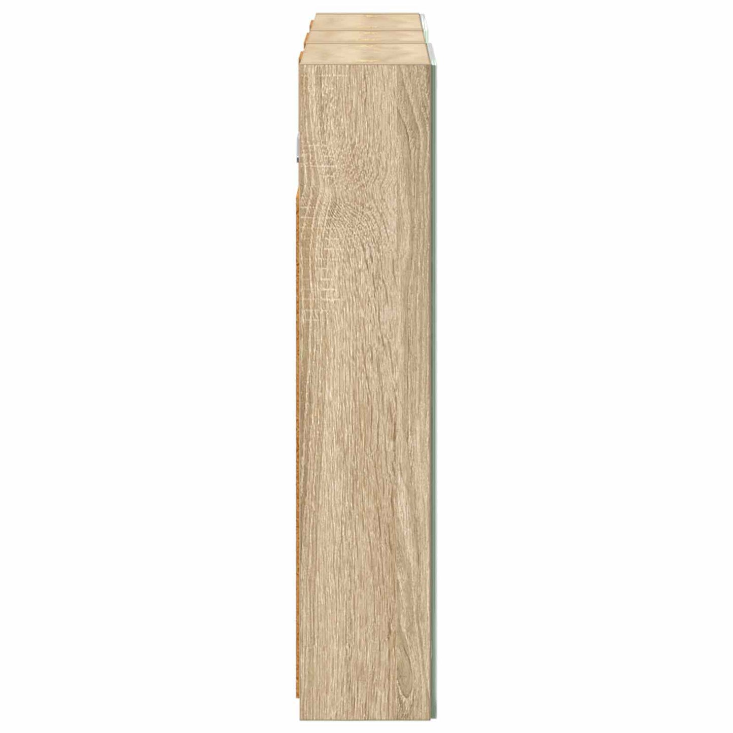 Badkamerkastenset 3 pcs 80 x 10,5 x 50 cm Bewerkt hout